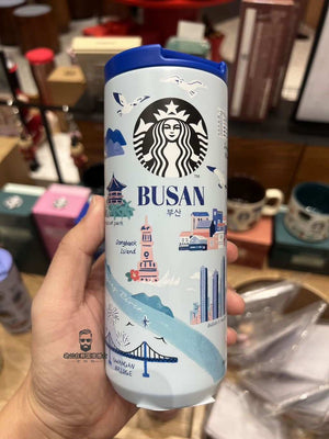 Starbucks Korea "Been There" Series city souvenir mugs and tumblers featuring iconic Korean landmarks