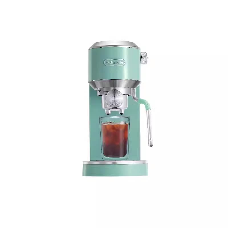 delonghi EC890 stainless steel semi-automatic coffee machine for espresso and cold brew at home