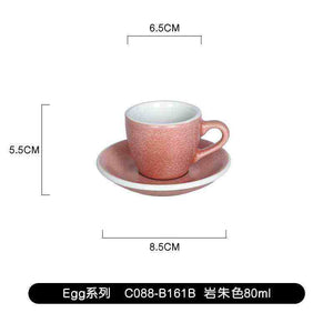 Loveramics Egg Espresso Cup and Saucer 80ml high-fired porcelain with saucer