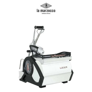 La Marzocco Leva X advanced lever espresso machine with interactive pressure display and sleek design
