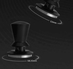 MUVNA Magnetic Dosing Funnel with wall mount for 58mm portafilter, durable anodized aluminum design