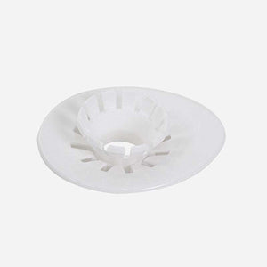 HARIO Water Lily V60 dripper with petal design in smoky transparent finish on black base