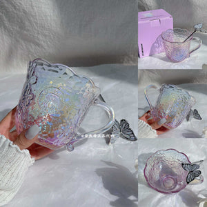 Starbucks cup from Purple Cherry Blossom Collection stainless steel drinkware with floral design and vacuum insulation