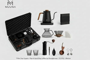 MUVNA Plan-A pour over coffee set, Black edition