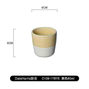 Modern ceramic handleless espresso cup Loveramics with dual-texture finish and pastel color options