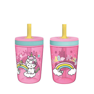 Zak Designs kids silicone straw cup, cartoon design, product photo twenty-five