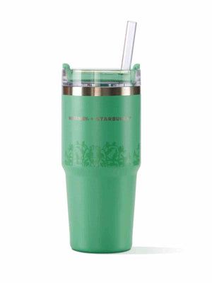 Starbucks x Stanley Emerald Green insulated stainless steel travel mug with matte finish and hybrid lid
