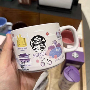 Starbucks Korea "Been There" Series city souvenir mugs and tumblers featuring iconic Korean landmarks
