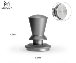 MUVNA Magnetic Dosing Funnel on 58mm portafilter with magnetic wall mount for mess-free espresso dosing