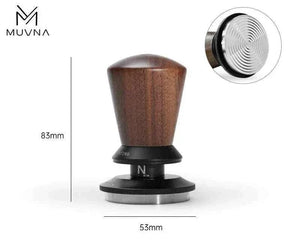 MUVNA Magnetic Dosing Funnel on 58mm portafilter with magnetic wall mount for spill-free espresso dosing