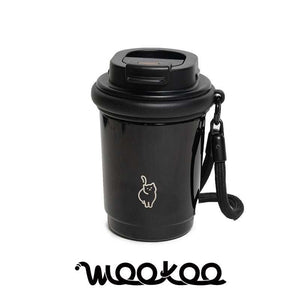 WOOKOO 320 ml reusable coffee cup in Phantom Black