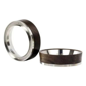 AIRFLOW magnetic espresso dosing ring with walnut wood and steel