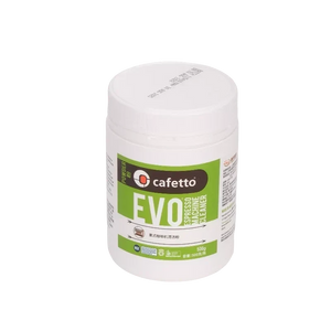 Cafetto EVO Organic 500g espresso machine cleaner powder jar