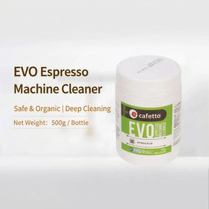 Cafetto EVO 500g backflush cleaning powder for home and cafe espresso machines