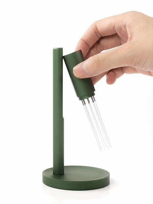 Espresso needle distributor WDT tool with stand for even coffee grounds