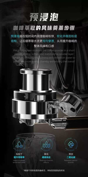 IKAPE Alkaid Manual Espresso Machine with pressure gauge and wooden accents