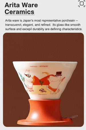 Japan HARIO Moomin ceramic smart cup for Valentine's coffee