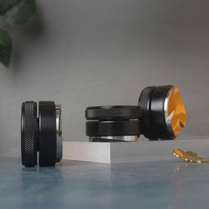 Stainless steel espresso leveler and tamper, adjustable coffee leveling tool