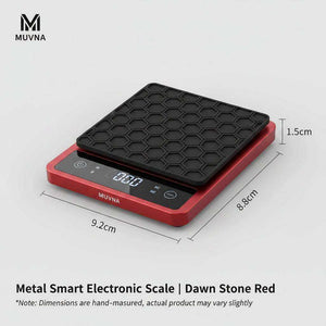 MUVNA smart digital coffee scale with timer and LED display for espresso