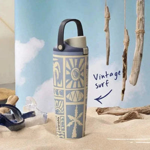 Owala FreeSip 30 oz insulated water bottle vintage surf design