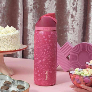 Owala insulated cup stainless steel water bottle with built-in straw and leak-proof lid