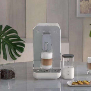 SMEG automatic coffee machine with milk frother, gallery image