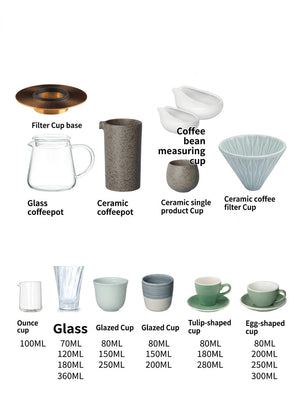 Loveramics coffee cup collection with capacity specifications