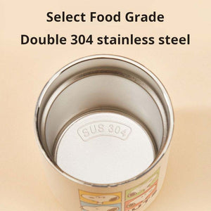 Snoopy Series insulated stainless steel tumbler with metal straw and transparent lid