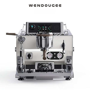 Wendougee MECHA Series commercial espresso machine with dual boilers and digital control panel