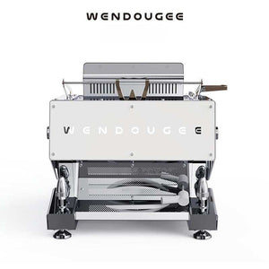 Wendougee MECHA Series commercial espresso machine with dual boilers and digital control panel