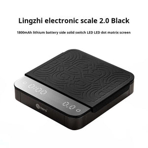 HARIO Smart Electronic Scale with dual LED display, polished glass surface, and anti-slip silicone pad for precise coffee brewing