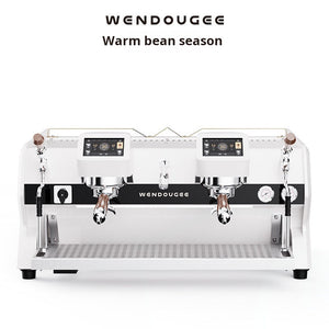 Wendougee SDRAGON-SAT professional espresso machine with dual-boiler and touchscreen interface for high-volume coffee shops