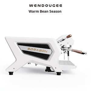 Wendougee SDRAGON-SAT professional dual-boiler espresso machine with touchscreen for high-volume cafes