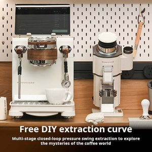 WENDOUGEE DATA S professional dual boiler espresso machine with touchscreen and smart IoT connectivity