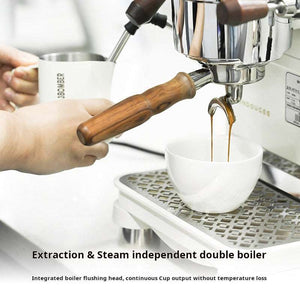 WENDOUGEE DATA S dual boiler espresso machine with smart touchscreen and IoT connectivity for professional coffee brewing