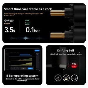 Wendougee LITA smart espresso machine with digital display brewing precision coffee