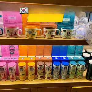 Starbucks Korea "Been There" series city souvenir mugs and tumblers featuring Korean landmarks