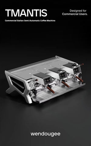 Wendougee coffee machine semi-automatic three-head commercial espresso maker for cafes