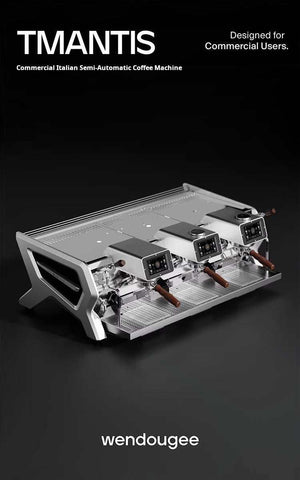 Wendougee coffee machine semi-automatic three-head commercial espresso maker for cafes