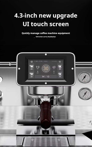Wendougee semi-automatic commercial three-head coffee machine for professional espresso brewing