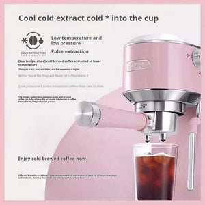 delonghi EC890 semi-automatic stainless steel coffee machine for espresso and cold brew at home