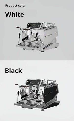 Wendougee MECHA Series commercial espresso machine with dual boiler and digital control panel