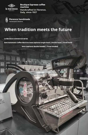 La Marzocco Leva X advanced lever espresso machine with interactive pressure profiling and sleek design