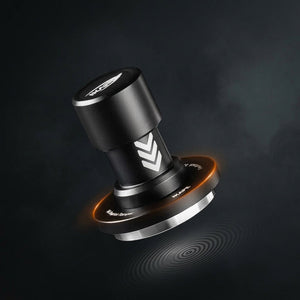 IKAPE impact espresso tamper ripple base with concentric ring pattern