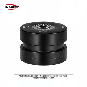 IKAPE Magnetic Espresso Coffee Distributor Tool with magnetic suspension and stainless steel base for even coffee distribution