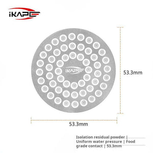 IKAPE Stainless Steel reusable espresso puck screen for uniform water distribution and group head protection