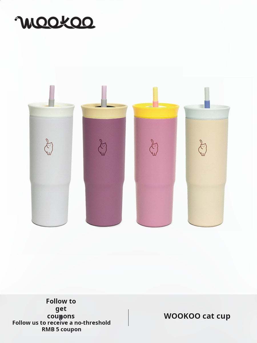 WOOKOO 700 ml dual drink tumbler with two drinking ports