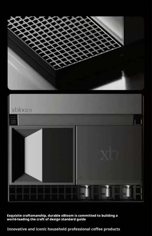Detailed close-up of xBloom Studio top grill and high-quality build materials.