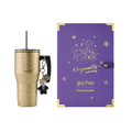 Starbucks x Harry Potter Golden Hogwarts Castle Edition 30oz thermal mug with metallic gold finish and black handle