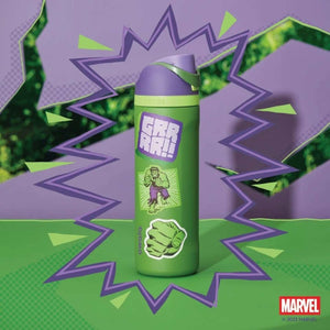 Owala 24oz FreeSip Water Bottle with Marvel Captain America design and character stickers